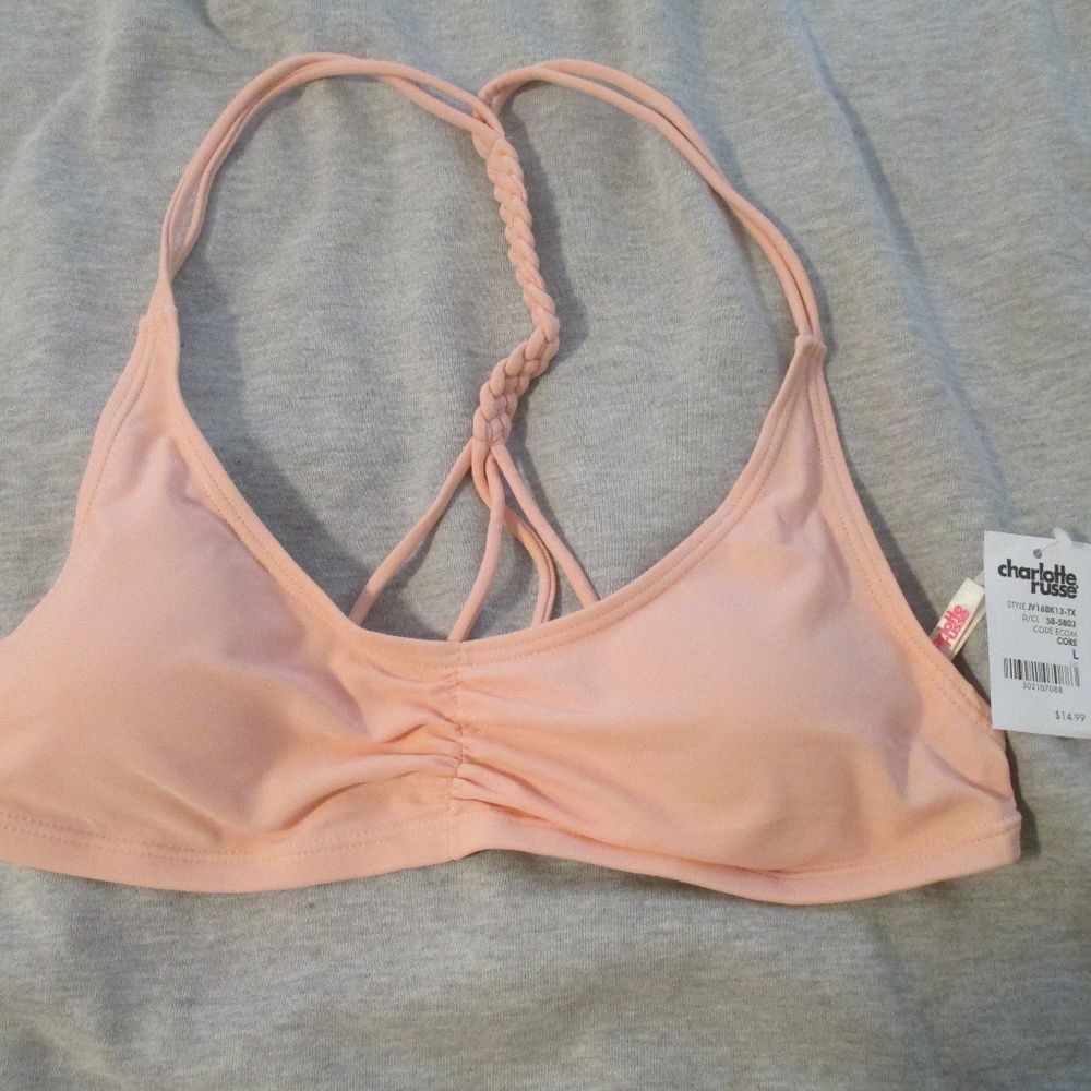 pink bralette